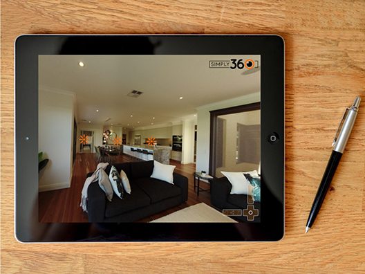 Display Home Virtual Tour Compatible on Smart Device Tablet