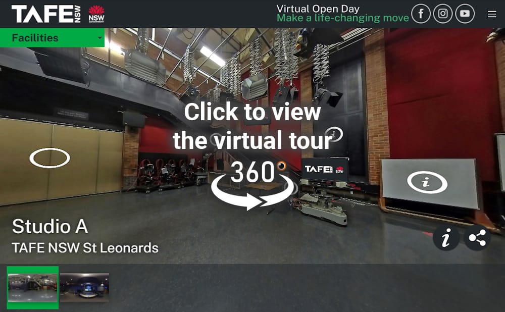TAFE NSW Load Screen Virtual Tour